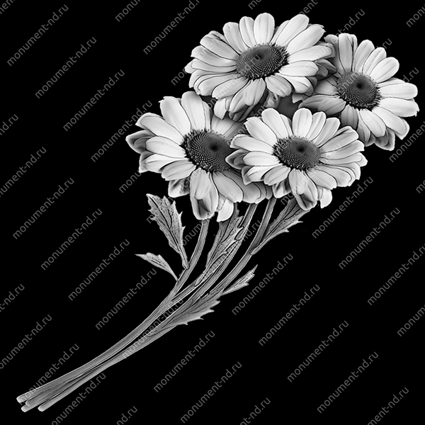 Гравировка цветы Цв-019 от ≤ 12-30 см.