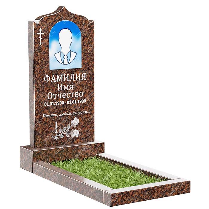 Памятник из дымовского гранита ДВ - 041