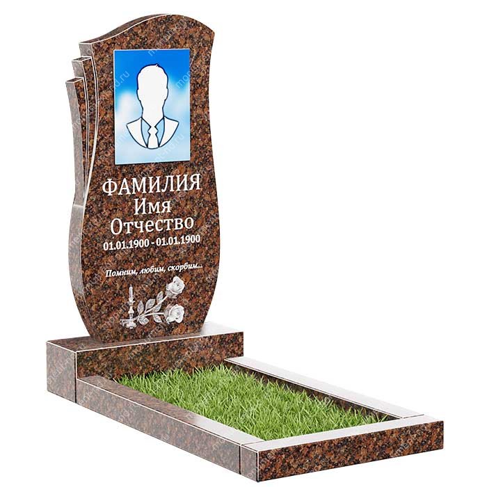 Памятник из дымовского гранита ДВ - 051