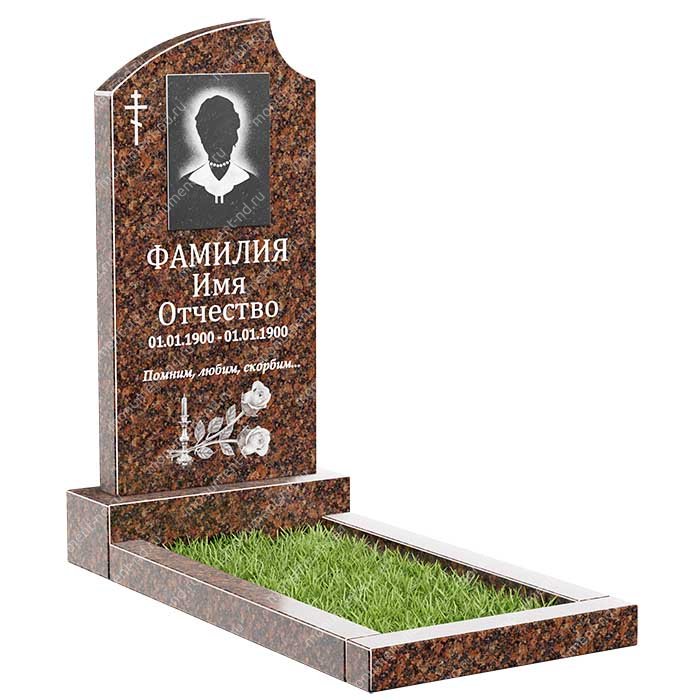 Памятник из дымовского гранита ДВ - 013