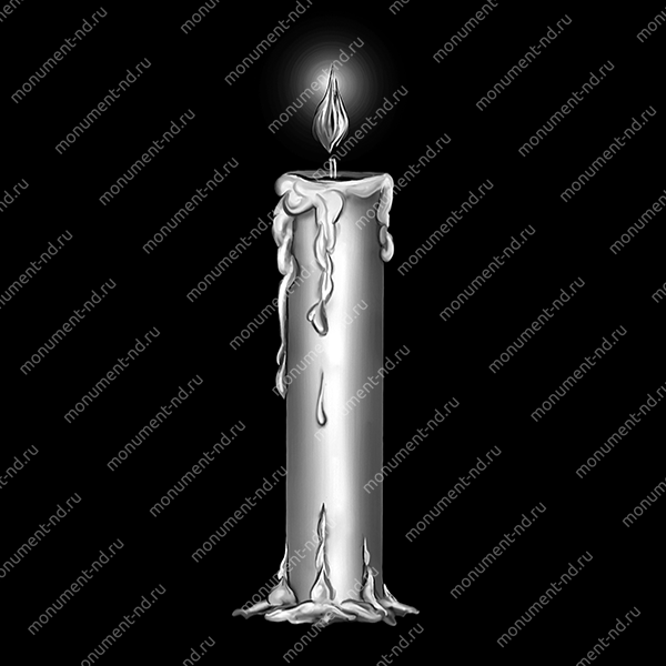 Гравировка свечи С-012 от ≤ 15  см.