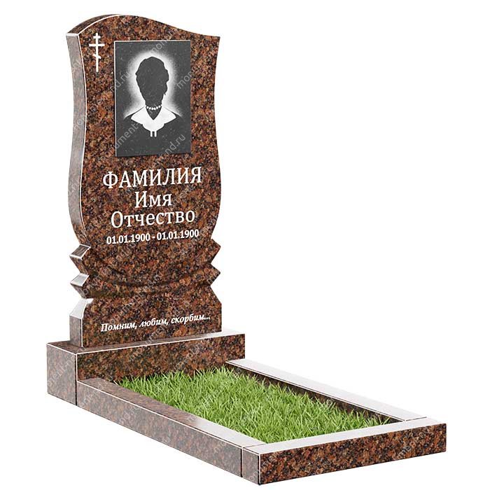 Памятник из дымовского гранита ДВ - 050
