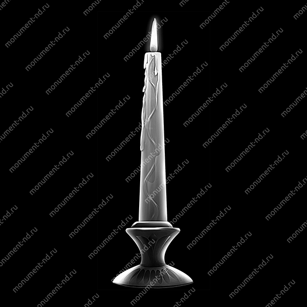 Гравировка свечи С-018 от ≤ 15  см.