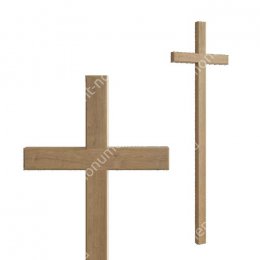 Деревянный крест на могилу ДкД - 003 дуб 210х70х5 см