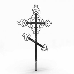 Крест на могилу Кр-014   металл 200х70 см