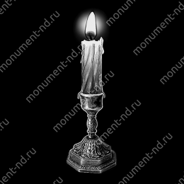 Гравировка свечи С-007 от ≤ 15  см. любой возможный
