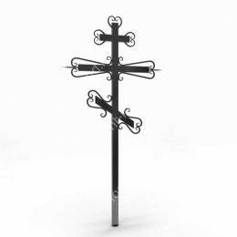 Крест на могилу Кр-016   металл 200х70 см