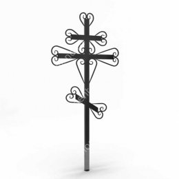 Крест на могилу Кр-017   металл 200х70 см