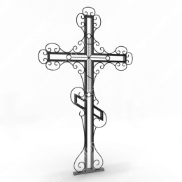Крест на могилу Кр-002   металл 200х70 см