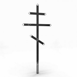 Крест на могилу Кр-011   металл 200х70 см