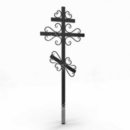 Крест на могилу Кр-012   металл 200х70 см