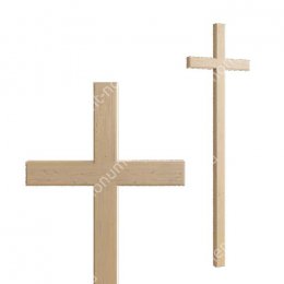 Деревянный крест на могилу ДкС - 003 сосна 210х70х5 см