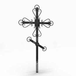 Крест на могилу Кр-015   металл 200х70 см