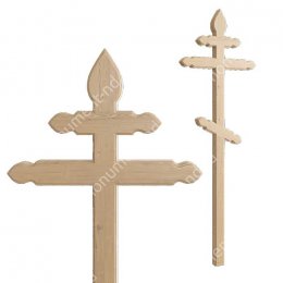 Деревянный крест на могилу ДкС - 012 сосна 210х90х5 см