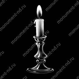 Гравировка свечи С-030 от ≤ 15  см. любой возможный