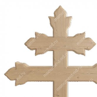 Деревянный крест на могилу ДкС - 013 сосна 210х90х5 см 2