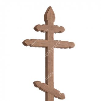 Деревянный крест на могилу ДкД - 012 дуб 210х70х5 см 2