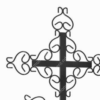 Крест на могилу Кр-014   металл 200х70 см 2