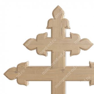 Деревянный крест на могилу ДкС - 014 сосна 210х90х5 см 2