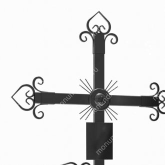 Крест на могилу Кр-006   металл 200х70 см 2