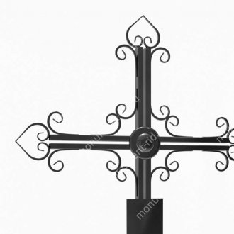 Крест на могилу Кр-009   металл 200х70 см 2