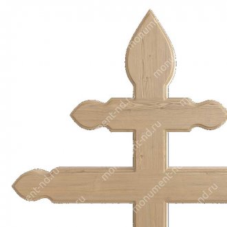 Деревянный крест на могилу ДкС - 012 сосна 210х90х5 см 2