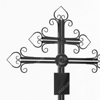 Крест на могилу Кр-010   крест металлический 200х70 см 2