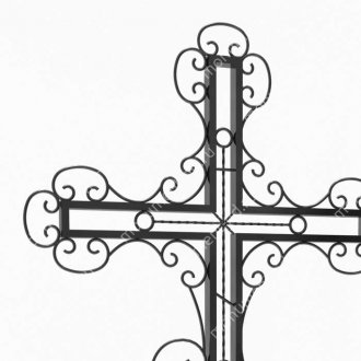 Крест на могилу Кр-002   металл 200х70 см 2