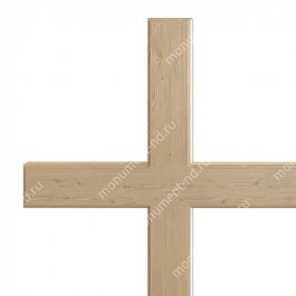 Деревянный крест на могилу ДкС - 003 сосна 210х70х5 см 2