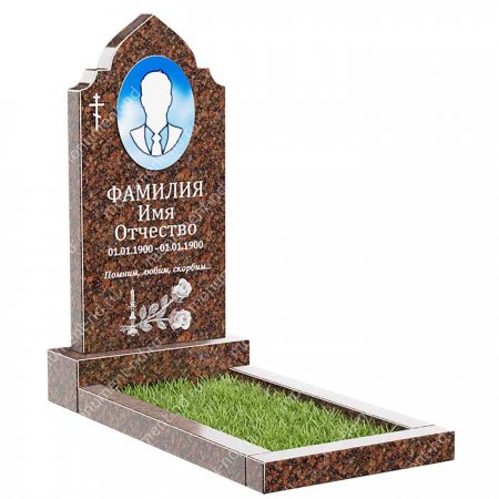 Памятник из дымовского гранита ДВ - 015