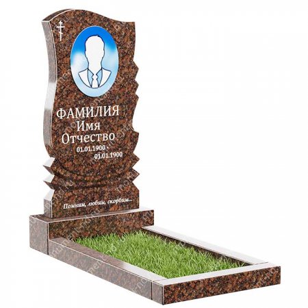 Памятник из дымовского гранита ДВ - 057