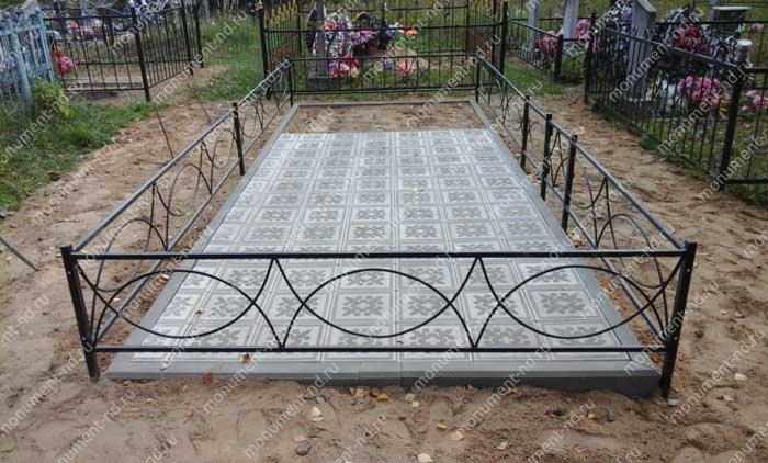 Тротуарная плитка на могилу ТП-09 2