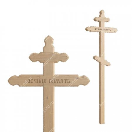 Деревянный крест на могилу ДкС - 009 1
