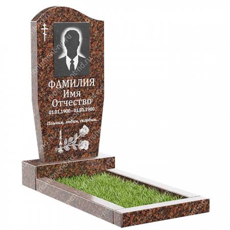 Памятник из дымовского гранита ДВ - 009