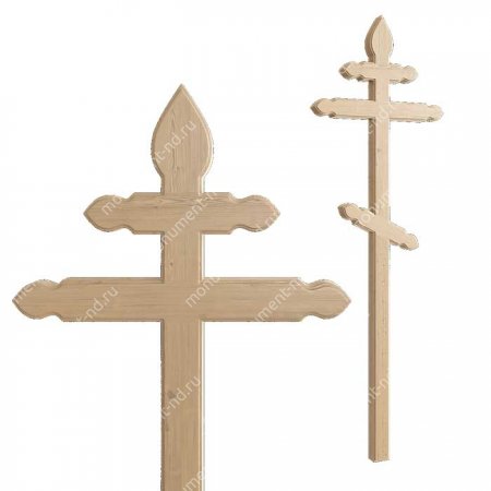 Деревянный крест на могилу ДкС - 012