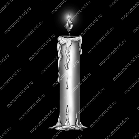 Гравировка свечи С-012 от ≤ 15  см.