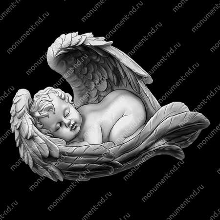 Гравировка ангела А-010 от 25х25 см