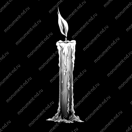 Гравировка свечи С-017 от ≤ 15  см.