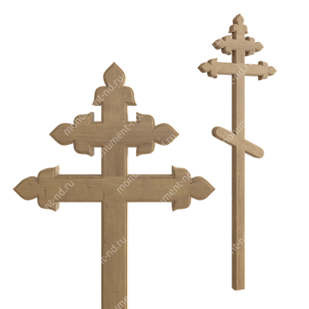 Деревянный крест на могилу ДкД - 014