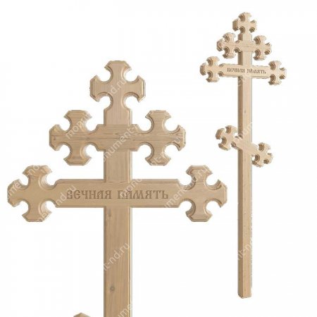 Деревянный крест на могилу ДкС - 010 1