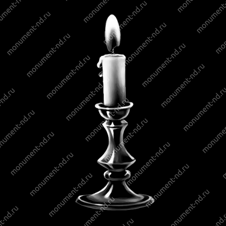 Гравировка свечи С-030 от ≤ 15  см.