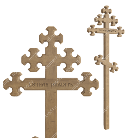 Деревянный крест на могилу ДкД - 010