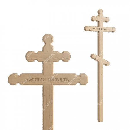 Деревянный крест на могилу ДкС - 007 1